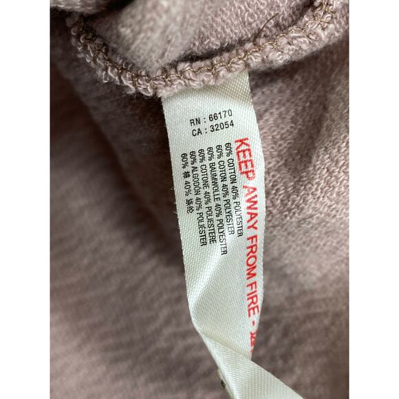 Free People Beach Cream-Ish Grey Side Slit Sweatshirt Women's Size X-Small XS - Picture 7 of 9